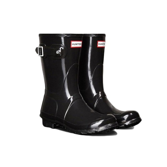 Hunter Shoes - Hunter Gloss Black Short Rain Boot